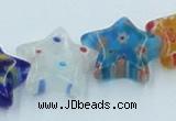 CLG592 16 inches 14*14mm star lampwork glass beads wholesale