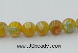 CLG601 16 inches 6mm round lampwork glass beads wholesale