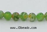 CLG602 16 inches 6mm round lampwork glass beads wholesale