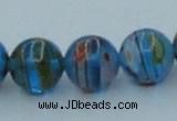 CLG605 16 inches 10mm round lampwork glass beads wholesale