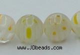 CLG606 16 inches 12mm round lampwork glass beads wholesale