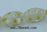 CLG614 3PCS 16 inches 10*16mm rice lampwork glass beads wholesale