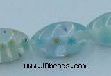 CLG615 3PCS 16 inches 10*16mm rice lampwork glass beads wholesale