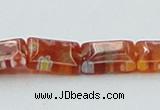 CLG618 5PCS 16 inches 8*10mm rectangle lampwork glass beads wholesale