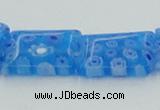 CLG620 5PCS 16 inches 10*14mm rectangle lampwork glass beads wholesale