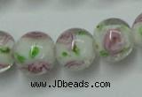 CLG750 15.5 inches 10mm round lampwork glass beads wholesale