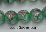 CLG753 15.5 inches 10mm round lampwork glass beads wholesale