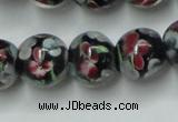 CLG754 15.5 inches 10mm round lampwork glass beads wholesale