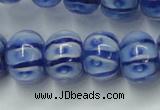 CLG775 14 inches 8*12mm rondelle lampwork glass beads wholesale