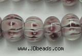 CLG777 14 inches 8*12mm rondelle lampwork glass beads wholesale