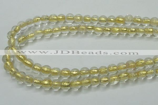 CLG836 15.5 inches 8mm round lampwork glass beads wholesale