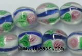 CLG875 15.5 inches 12mm round lampwork glass beads wholesale