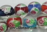 CLG876 15.5 inches 12mm round lampwork glass beads wholesale