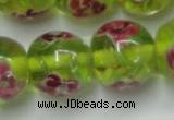 CLG877 14 inches 14mm round lampwork glass beads wholesale