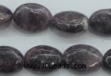 CLI05 15.5 inches 13*18mm oval natural lilac jasper beads wholesale