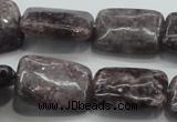 CLI07 15.5 inches 18*25mm rectangle natural lilac jasper beads wholesale