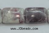 CLI64 15.5 inches 18*25mm rectangle natural lilac jasper beads wholesale