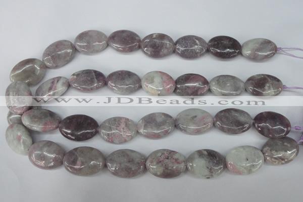 CLI70 15.5 inches 18*25mm oval lilac jasper beads wholesale