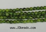 CLJ200 15.5 inches 4mm round dyed sesame jasper beads wholesale