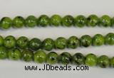 CLJ210 15.5 inches 6mm round dyed sesame jasper beads wholesale