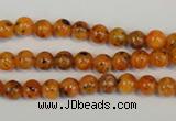 CLJ211 15.5 inches 6mm round dyed sesame jasper beads wholesale