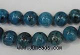 CLJ235 15.5 inches 10mm round dyed sesame jasper beads wholesale