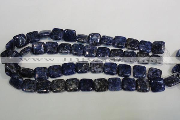 CLJ274 15.5 inches 16*16mm square dyed sesame jasper beads wholesale