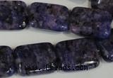 CLJ293 15.5 inches 15*20mm rectangle dyed sesame jasper beads wholesale