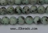 CLJ400 15.5 inches 4mm round sesame jasper beads wholesale