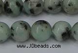 CLJ404 15.5 inches 12mm round sesame jasper beads wholesale