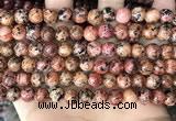 CLJ508 15.5 inches 4mm,6mm,8mm,10mm & 12mm round sesame jasper beads