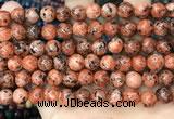 CLJ509 15.5 inches 4mm,6mm,8mm,10mm & 12mm round sesame jasper beads