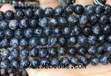 CLJ522 15.5 inches 4mm,6mm,8mm,10mm & 12mm round sesame jasper beads