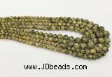 CLJ611 6mm - 14mm round sesame jasper graduated beads