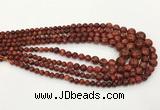 CLJ614 6mm - 14mm round sesame jasper graduated beads