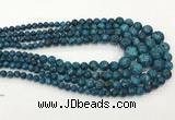 CLJ616 6mm - 14mm round sesame jasper graduated beads