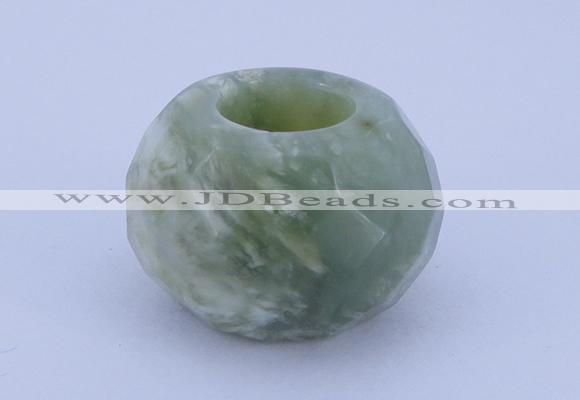 CLO12 19*30mm faceted rondelle loose New jade gemstone beads wholesale