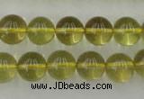 CLQ154 15.5 inches 12mm round natural lemon quartz beads wholesale