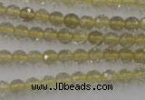 CLQ161 15.5 inches 6mm faceted round natural lemon quartz beads