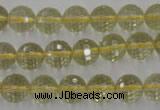 CLQ163 15.5 inches 10mm faceted round natural lemon quartz beads