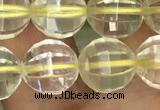 CLQ323 15.5 inches 10mm faceted round natural lemon quartz beads