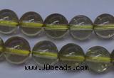 CLQ352 15 inches 8mm round natural lemon quartz beads wholesale