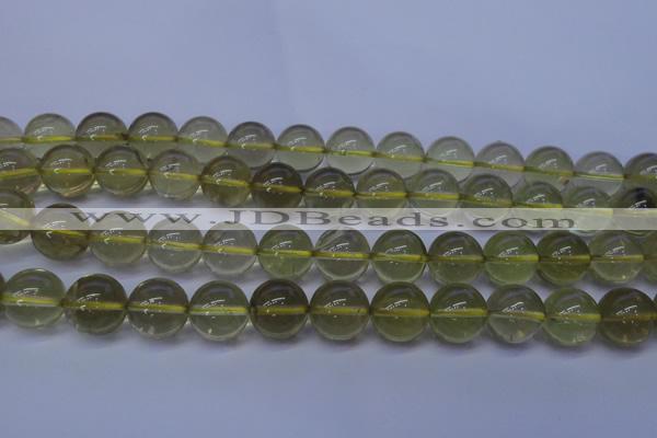 CLQ354 15 inches 12mm round natural lemon quartz beads wholesale