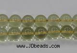 CLQ51 15.5 inches 8mm round natural lemon quartz beads wholesale