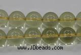 CLQ53 15.5 inches 12mm round natural lemon quartz beads wholesale