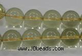 CLQ54 15.5 inches 14mm round natural lemon quartz beads wholesale