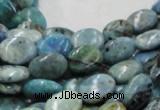 CLR10 16 inches 10*14mm oval larimar gemstone beads wholesale