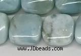 CLR131 15.5 inches 10*10mm square natural larimar gemstone beads