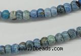 CLR200 15.5 inches 4*6mm rondelle larimar gemstone beads