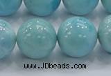 CLR23 15.5 inches 18mm round grade AA natural larimar gemstone beads